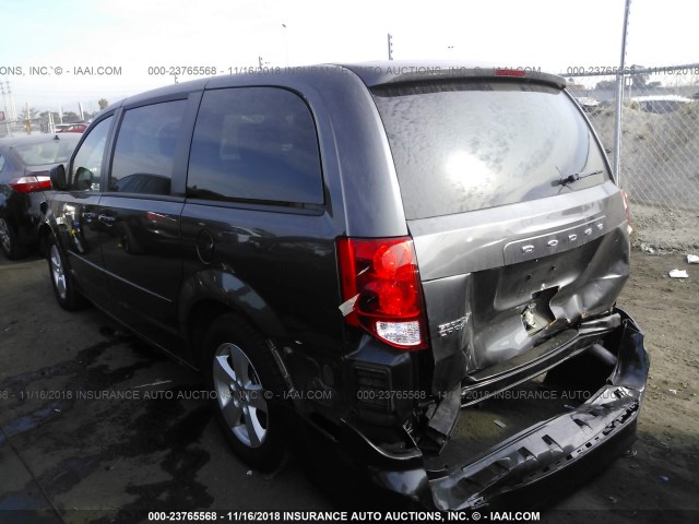 2C4RDGBG0GR125434 - 2016 DODGE GRAND CARAVAN SE GRAY photo 3