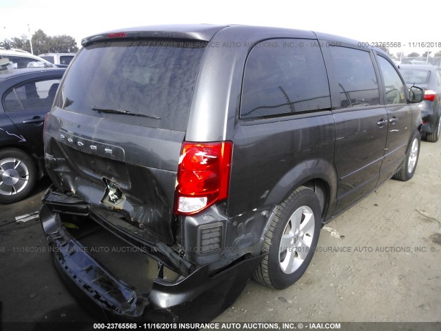 2C4RDGBG0GR125434 - 2016 DODGE GRAND CARAVAN SE GRAY photo 4