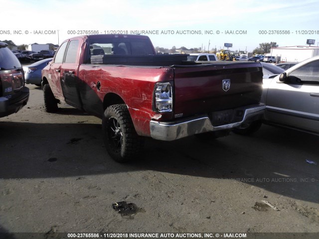 3D7UT2CLXAG145608 - 2010 DODGE RAM 2500 MAROON photo 3