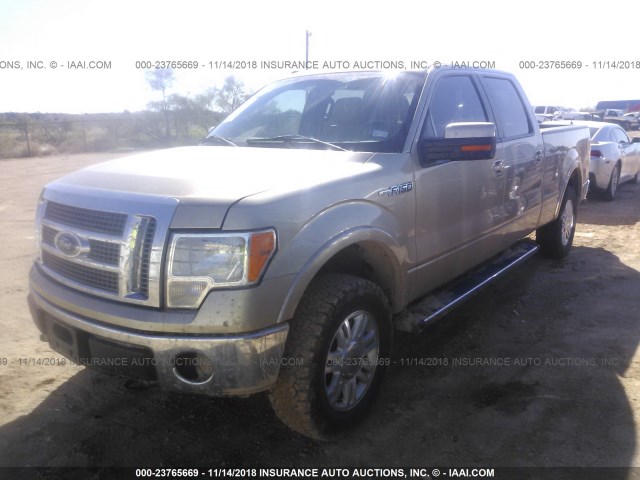 1FTFW1EF1CFD08565 - 2012 FORD F150 SUPERCREW Qəhvəyi foto 2