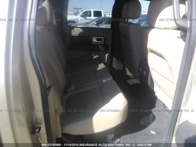 1FTFW1EF1CFD08565 - 2012 FORD F150 SUPERCREW Qəhvəyi foto 8
