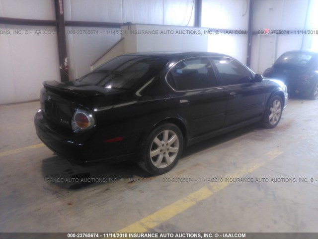 JN1DA31A13T403742 - 2003 NISSAN MAXIMA GLE/SE BLACK photo 4