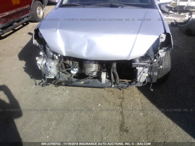 KNADE123976240202 - 2007 KIA RIO LX/SX SILVER photo 6