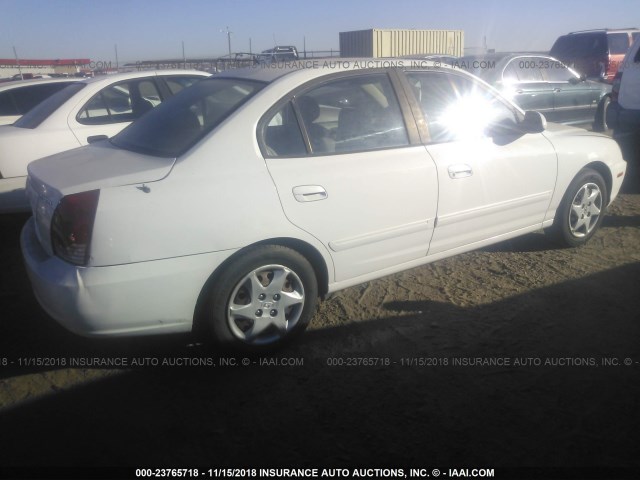 KMHDN46D45U009333 - 2005 HYUNDAI ELANTRA GLS/GT WHITE photo 4