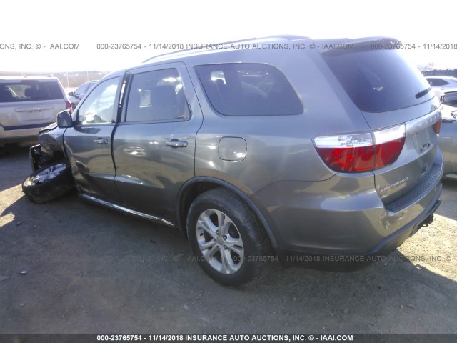 1C4RDHAG5CC146838 - 2012 DODGE DURANGO SXT GRAY photo 3