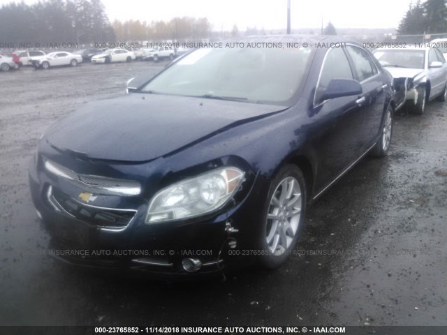 1G1ZE5E09CF296094 - 2012 CHEVROLET MALIBU LTZ BLUE photo 2