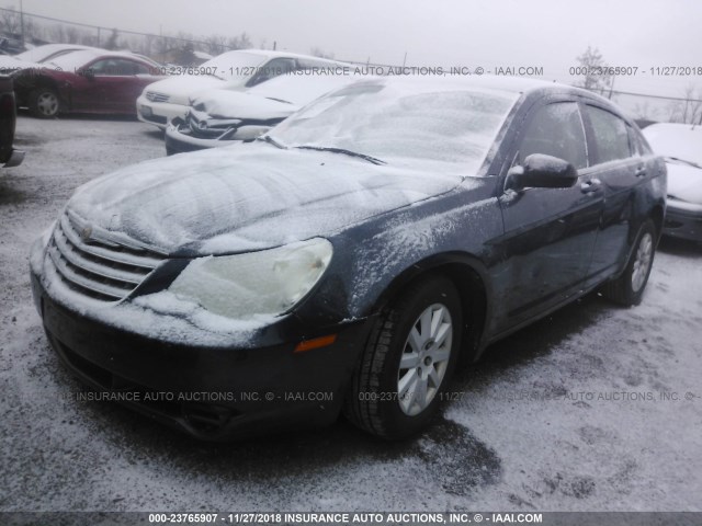 1C3LC46K08N195802 - 2008 CHRYSLER SEBRING LX BLUE photo 2