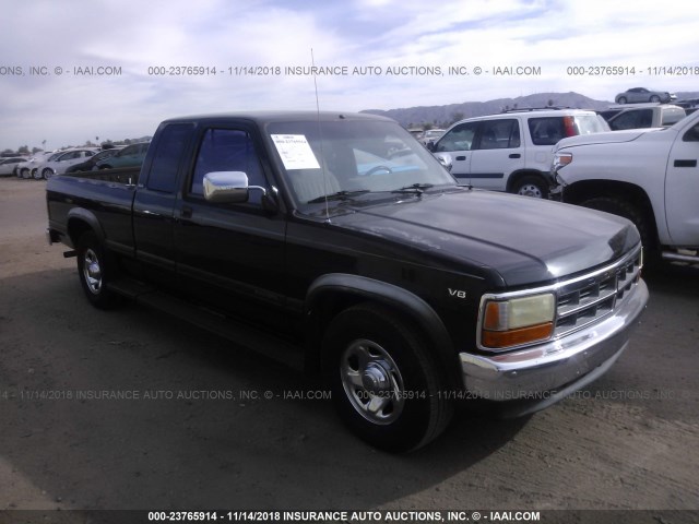 1B7GL23Y0SS213122 - 1995 DODGE DAKOTA BLACK photo 1