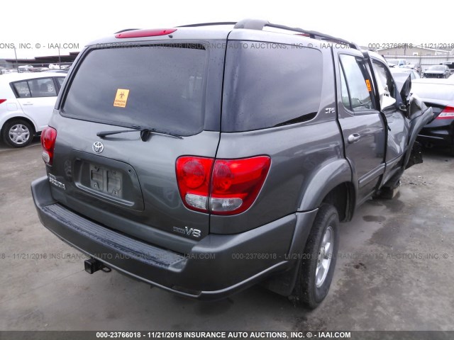 5TDZT34A57S294859 - 2007 TOYOTA SEQUOIA SR5 GRAY photo 4