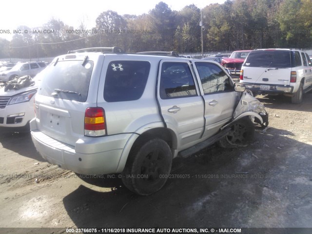 1FMYU041X5KA47280 - 2005 FORD ESCAPE LIMITED SILVER photo 4