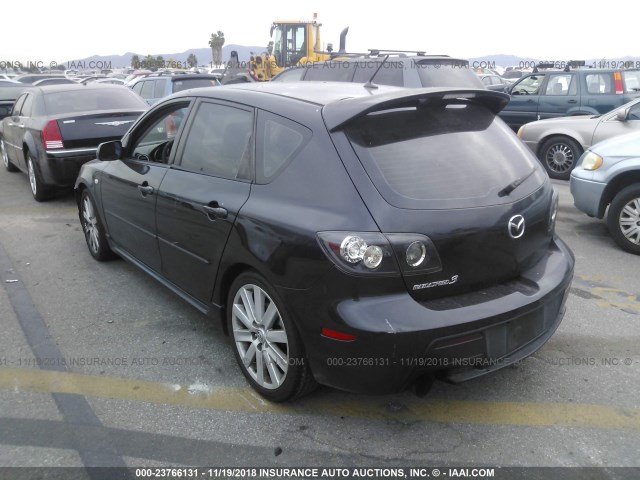 JM1BK34MX71693892 - 2007 MAZDA SPEED 3 BLACK photo 3