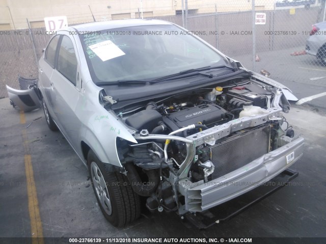 1G1JA5SG8D4134464 - 2013 CHEVROLET SONIC LS 银色 照片 1