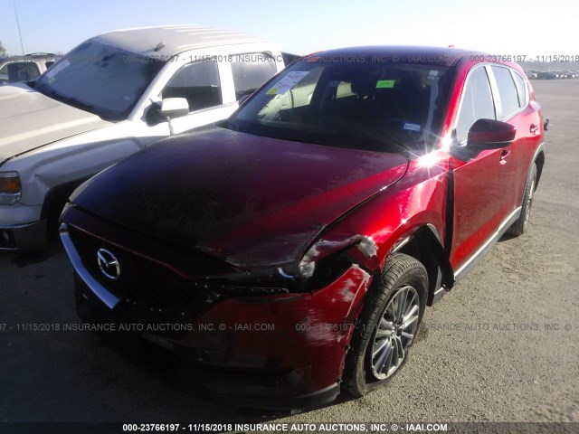 JM3KFABLXH0104423 - 2017 MAZDA CX-5 SPORT RED photo 6