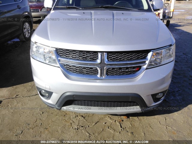 3C4PDCBGXCT324515 - 2012 DODGE JOURNEY SXT SILVER photo 6