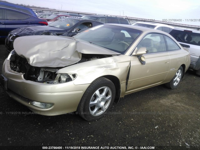 2T1CF28P62C595907 - 2002 TOYOTA CAMRY SOLARA SE/SLE BROWN photo 2