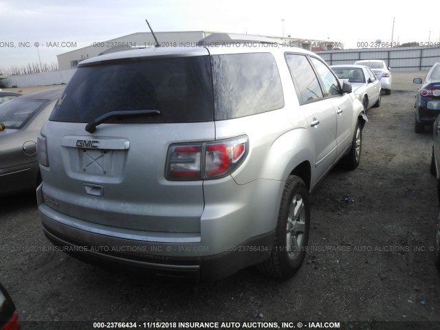 1GKKRNEDXEJ157127 - 2014 GMC ACADIA SLE SILVER photo 4