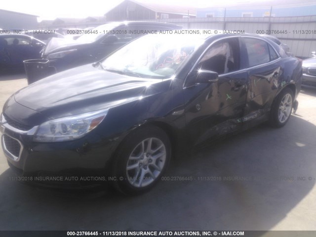 1G11C5SL1FF281689 - 2015 CHEVROLET MALIBU 1LT BLACK photo 2