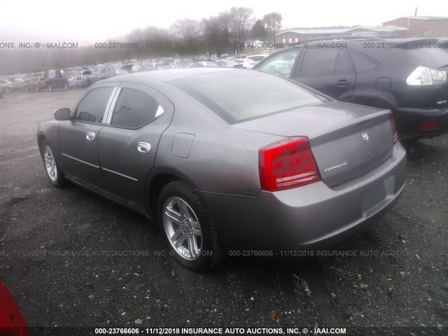 2B3KA43R87H756934 - 2007 DODGE CHARGER SE/SXT GRAY photo 3