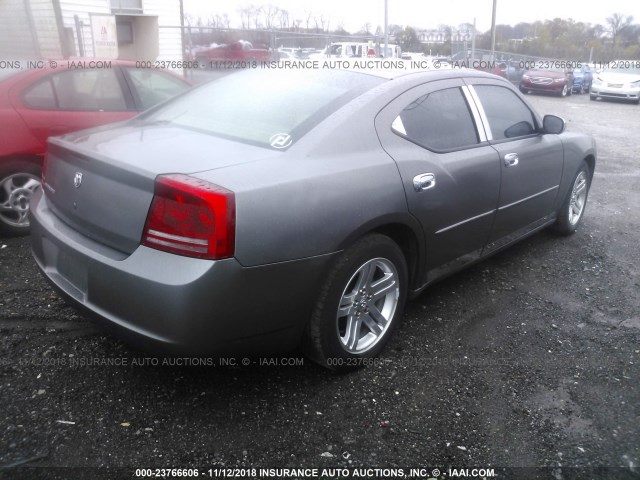 2B3KA43R87H756934 - 2007 DODGE CHARGER SE/SXT GRAY photo 4