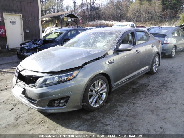 5XXGR4A64FG358823 - 2015 KIA OPTIMA SX GRAY photo 2