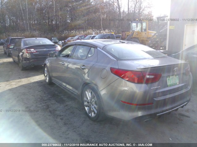 5XXGR4A64FG358823 - 2015 KIA OPTIMA SX GRAY photo 3