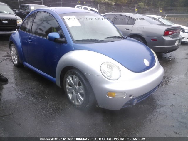 3VWCD21C03M442152 - 2003 VOLKSWAGEN NEW BEETLE GLS BLUE photo 1