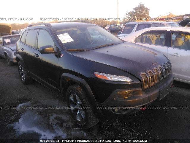 1C4PJMBS1FW668428 - 2015 JEEP CHEROKEE TRAILHAWK 黑色 照片 1