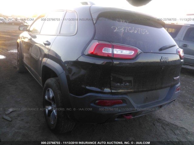 1C4PJMBS1FW668428 - 2015 JEEP CHEROKEE TRAILHAWK 黑色 照片 3