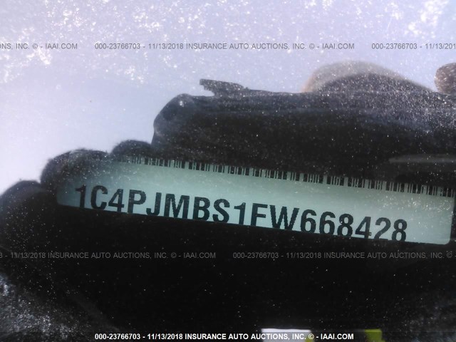 1C4PJMBS1FW668428 - 2015 JEEP CHEROKEE TRAILHAWK 黑色 照片 9