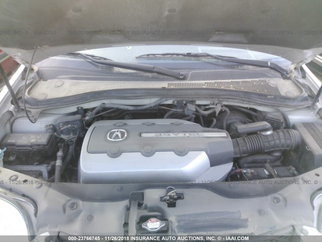 2HNYD18843H532370 - 2003 ACURA MDX SILVER photo 10