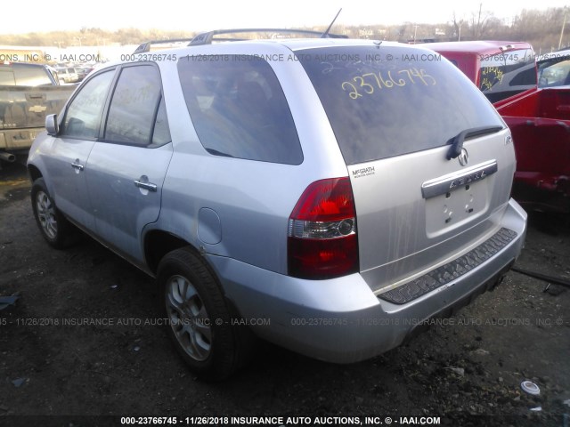 2HNYD18843H532370 - 2003 ACURA MDX SILVER photo 3