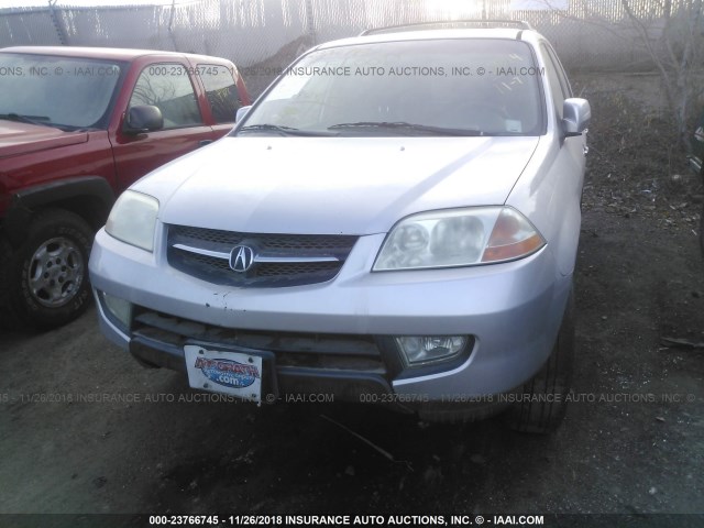 2HNYD18843H532370 - 2003 ACURA MDX SILVER photo 6