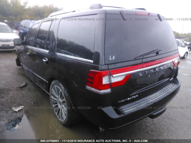 5LMJJ2HT7FEJ10365 - 2015 LINCOLN NAVIGATOR Czarny zdjęcie 3