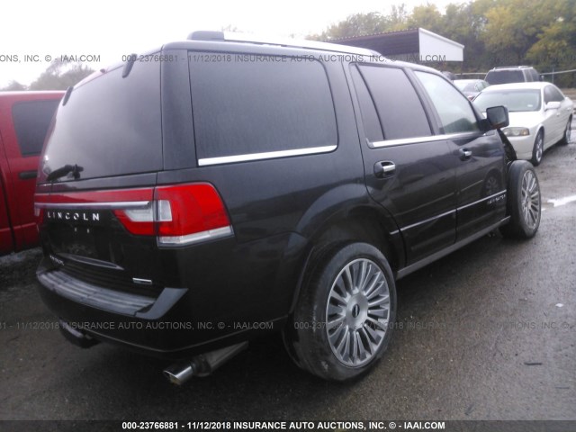 5LMJJ2HT7FEJ10365 - 2015 LINCOLN NAVIGATOR Czarny zdjęcie 4
