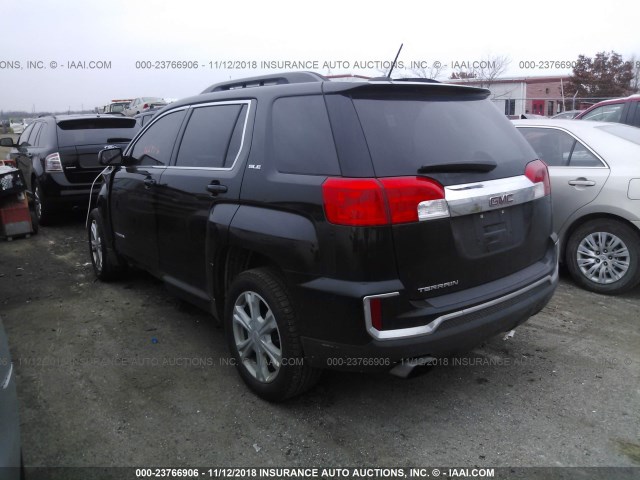 2GKALNEK8H6301741 - 2017 GMC TERRAIN SLE BLACK photo 3