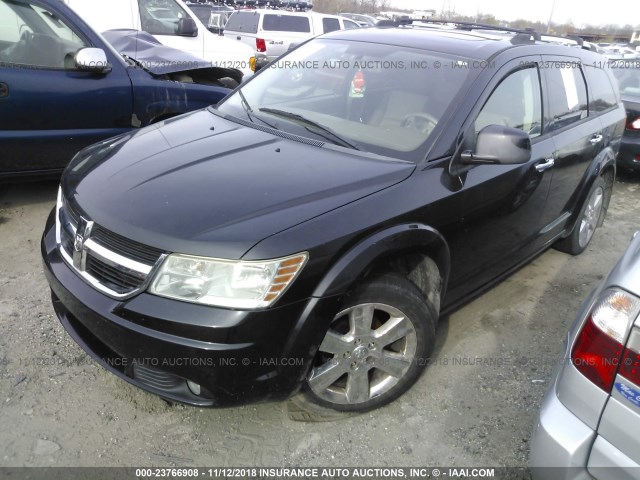 3D4GH67V19T171662 - 2009 DODGE JOURNEY R/T BLACK photo 2