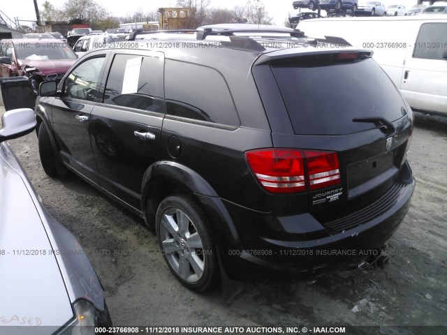 3D4GH67V19T171662 - 2009 DODGE JOURNEY R/T BLACK photo 3