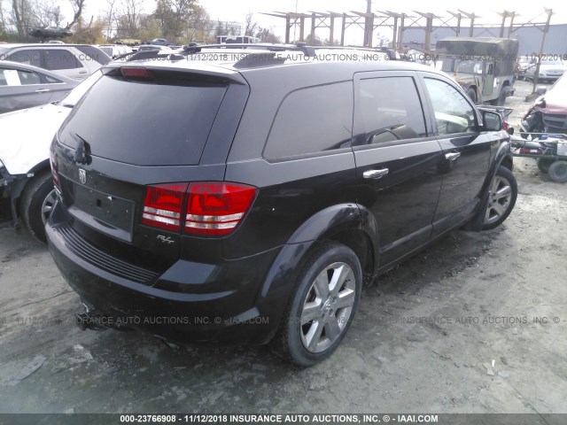 3D4GH67V19T171662 - 2009 DODGE JOURNEY R/T BLACK photo 4