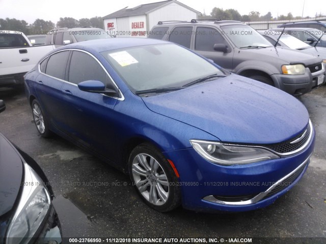 1C3CCCAB2GN118980 - 2016 CHRYSLER 200 LIMITED BLUE photo 1