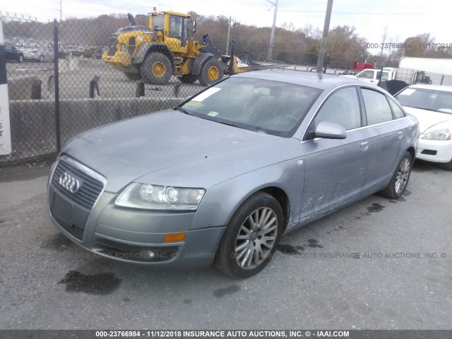 WAUDH74F07N098538 - 2007 AUDI A6 3.2 QUATTRO GRAY photo 2