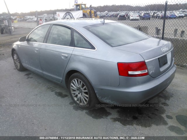 WAUDH74F07N098538 - 2007 AUDI A6 3.2 QUATTRO GRAY photo 3