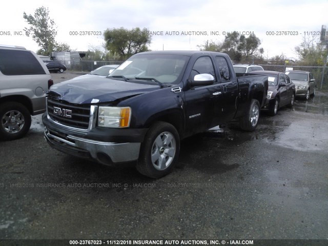 1GTR1TEX7BZ113695 - 2011 GMC SIERRA C1500 BLUE photo 2