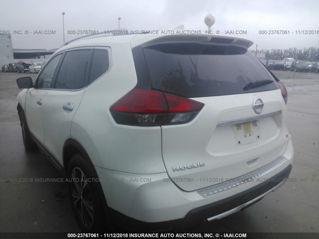 JN8AT2MT6HW405871 - 2017 NISSAN ROGUE S/SL/SV WHITE photo 3