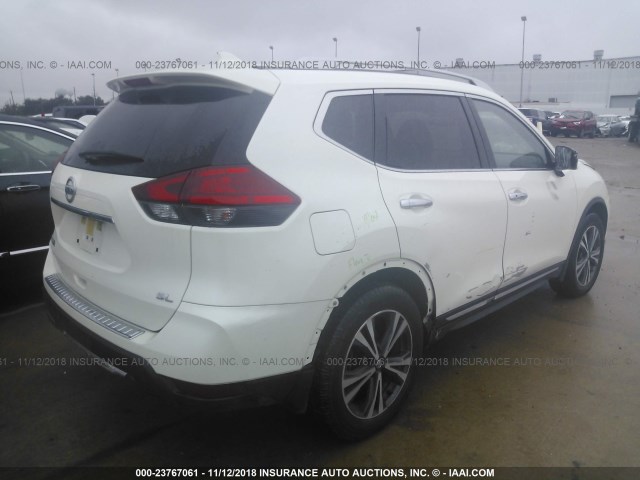 JN8AT2MT6HW405871 - 2017 NISSAN ROGUE S/SL/SV WHITE photo 4