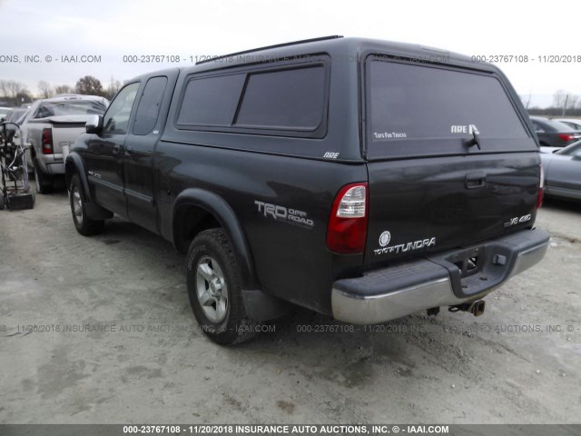 5TBBT44105S470276 - 2005 TOYOTA TUNDRA ACCESS CAB SR5 GREEN photo 3