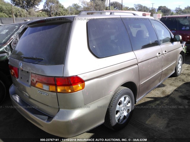 5FNRL18053B143119 - 2003 HONDA ODYSSEY EXL GOLD photo 4