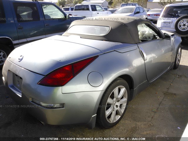 JN1AZ36A95M755131 - 2005 NISSAN 350Z ROADSTER GRAY photo 4