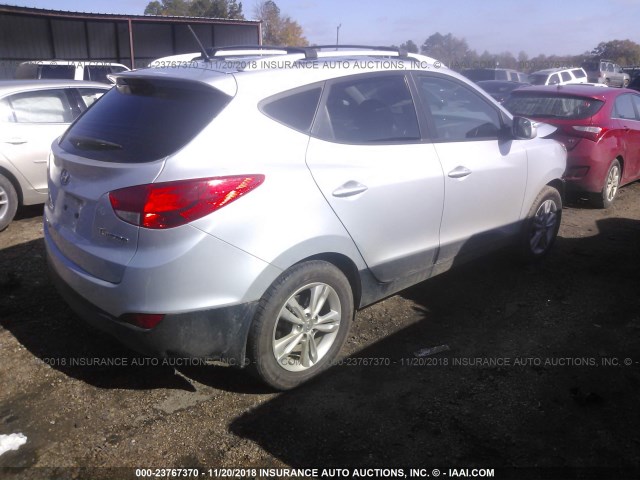 KM8JU3AC8CU520748 - 2012 HYUNDAI TUCSON GLS/LIMITED 银色 照片 4