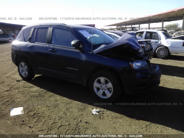 1C4NJCBA1FD120112 - 2015 JEEP COMPASS SPORT BLUE photo 1