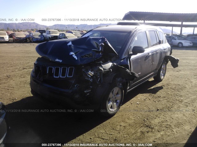 1C4NJCBA1FD120112 - 2015 JEEP COMPASS SPORT BLUE photo 2